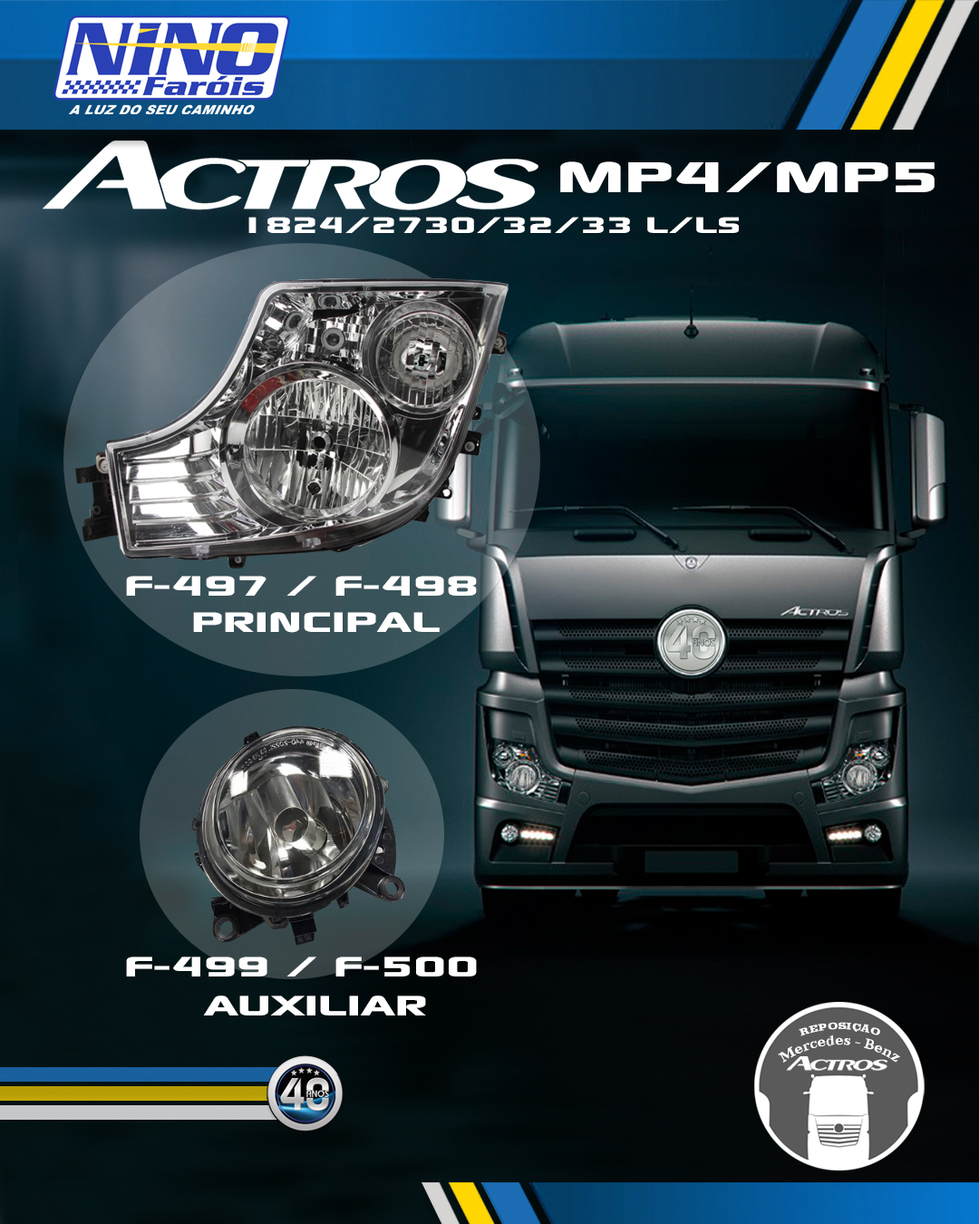 Actros MP4 MP5 F-497 - F-498. F-499 - F-500
