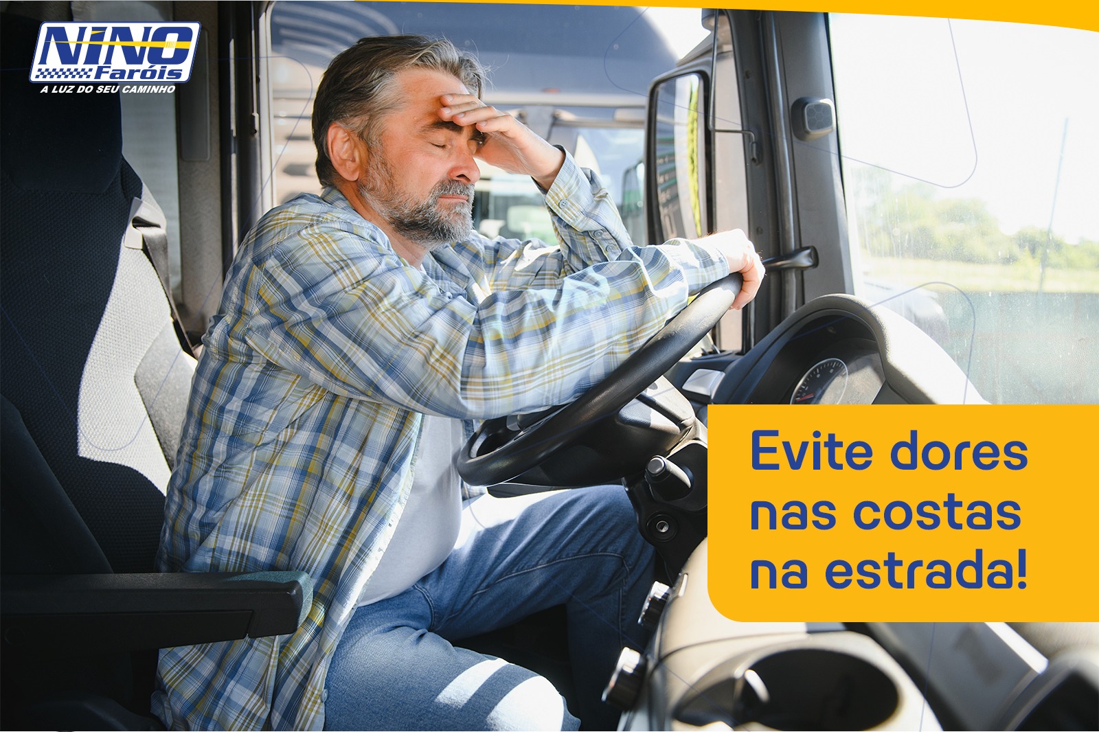 Evite dores nas costas na estrada!